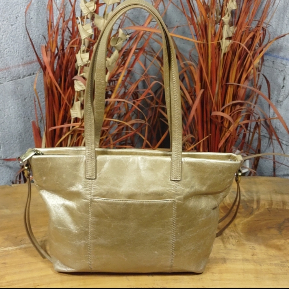 HOBO INTERNATIONAL CECILY LEATHER GOLD DUST TOTE